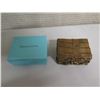 Image 8 : Qty Approx. 9 Jewelry Containers: Tiffany Box, Embroidered Pouch, Metal w/ Lid, etc