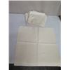 Image 8 : Multiple Embroidered Napkins: Qty 10 Gluten Free, 12 Vegetarian & 9 Plain White 19"x19"
