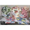 Image 1 : Qty 5 Aloha Shirt Signs from Decades: 1960's 1970's, 1980's, 1990's, 2000's