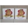 Image 1 : Qty 2 Hilo Hattie Signs 50th Anniversary Sharing Aloha Since 1963 Signs 15"x14"