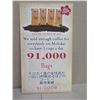 Image 2 : Hilo Hattie Enough Coffee for Molokai 91,000 Bags Sign 20"x35" of Thin Hard Form