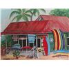 Image 2 : Kona Boys Surf/Dive Shop Giclee on Canvas, Signed '06 Unframed 14" x 12"