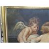 Image 2 : Framed Painting on Canvas - Cupid and Children w/ Lamb, Numbered 193