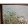 Image 2 : Framed Original Painting on Canvas - River w/ Castle, Signed Larchey 44" x 32"
