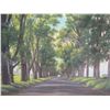 Image 2 : Large Framed Arwork - Tree-Lined Road, Signed Gary Reed 292/2000 Framed/Matted 34"x28"