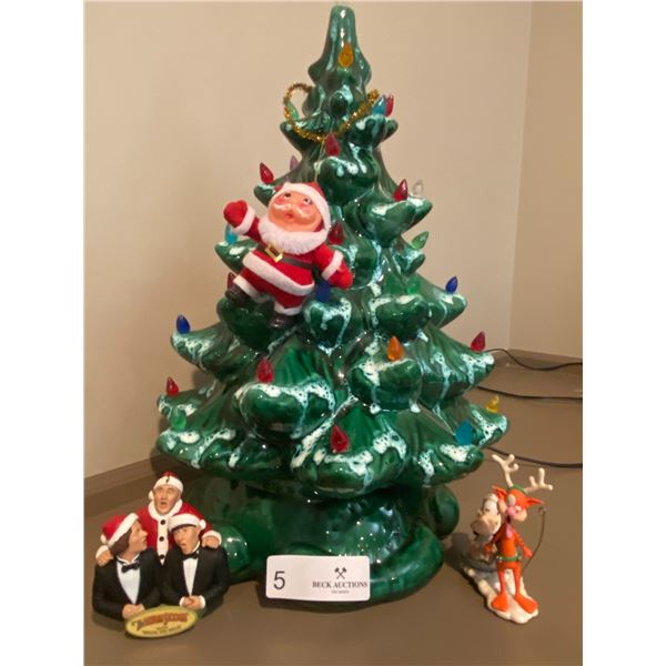 Light Up Porcelain Christmas Tree Working