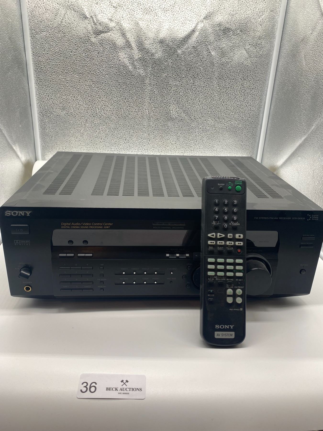 Sony FM Stereo/FMAM Receiver STRDE635