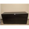 Image 1 : Double Dresser, 6 Drawer - 63"W x 31.5"H x 19"deep - Glass Top