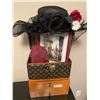 Image 9 : Sewing Supplies with 2 Cases, Travel Size Steam Iron, Beautiful Hat, Decorative framed Photographs