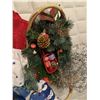 Image 2 : Assorted Christmas Decorations - Nutcracker, Basket, Towels, Tablecloth, & more!