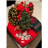 Image 1 : Christmas Decoration Assortment - with Disney (101 Dalmatians) Tree Skirt, Towels, Mini Tree & more