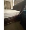 Image 2 : Leather King Size Bedframe w/ Mattress