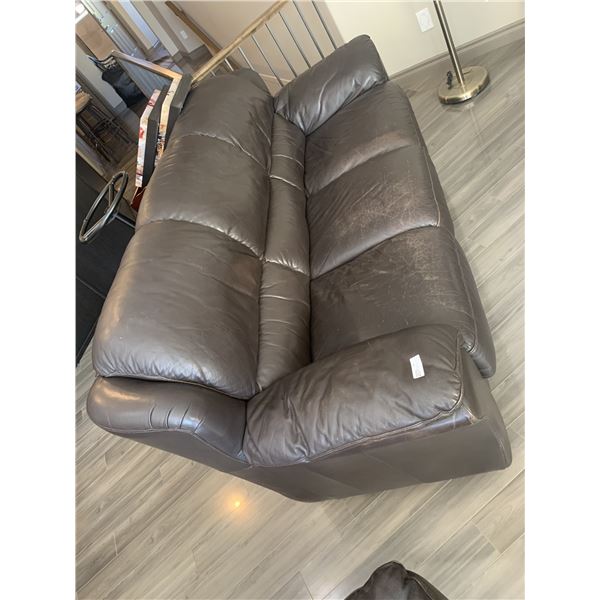 Brown Leather Sofa