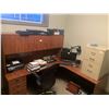 Image 1 : Large Wooden L-Shaped Desk (CONTENTS NOT INCLUDED)