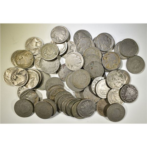 LOT OF MIXED DATE NICKELS: