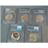 Image 2 : 5 pc Lot - 1961 10 Peso World Trade Center Ground