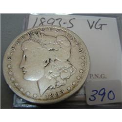 1893-S Morgan Silver Dollar VG
