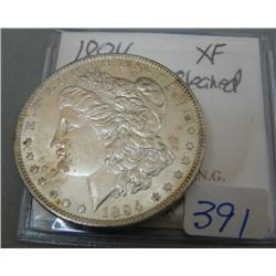 1894 Morgan Silver Dollar XF Cleaned