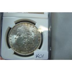 1890 Morgan Silver Dollar NGC MS 62