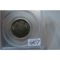 1892 Barber .25 PCGS MS 66 Dark Toning