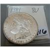 1881 Morgan Silver Dollar BU