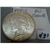 1925-S Peace Silver Dollar AU Cleaned