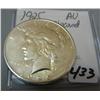 1925 Peace Silver Dollar AU Cleaned