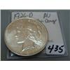 1926-D Peace Silver Dollar AU - Obverse Damage