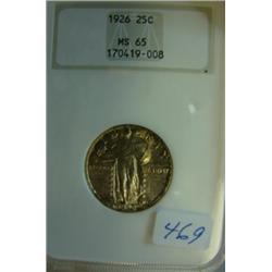 1926 Standing Liberty Quarter NGC MS65