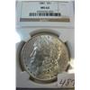 Image 1 : 1887  Morgan Silver Dollar NGC MS63