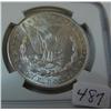 Image 2 : 1887  Morgan Silver Dollar NGC MS63