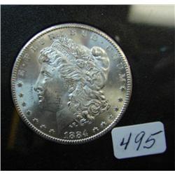 1884 Carson City Silver Dollar GSA holder