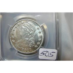 1827 Bust Half Dollar NCS AU Details (damage)