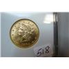 Image 1 : 1882 $10.00 Liberty Head Gold Coin NGC MS61