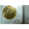 1885 $10.00 Liberty Head Gold Coin NGC AU 58