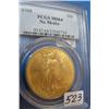 1908 No Motto $20 St. Gaudens Gold Coin PCGS MS64