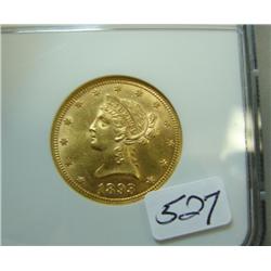 1893 $10.00 Liberty Head Gold Coin NGC MS 61
