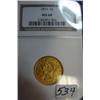 Image 1 : 1893 $5 Liberty Gold Coin NGC MS64