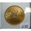 Image 1 : 1899 $20.00 Liberty Head Gold Coin NGC MS 61
