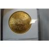Image 2 : 1899 $20.00 Liberty Head Gold Coin NGC MS 61