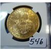 Image 2 : 1904 $20 Liberty Gold Coin NGC MS63