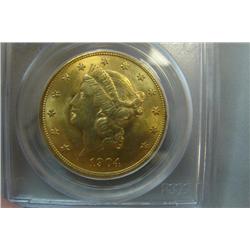 1904 $20.00 Liberty Head Gold Coin PCGS 61