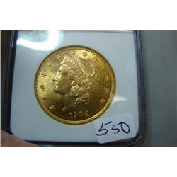 1904 $20.00 Liberty Head Gold Coin NGC MS 62