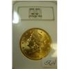 Image 1 : 1900 $20.00 Liberty Gold Coin NGC MS 62