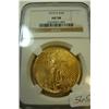 1910-D $20.00 St. Gaudens Gold Coin NGC AU 58