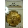 1911 $20.00 St. Gaudens Gold Coin NGC AU 58