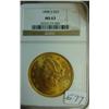 Image 1 : 1898-S $20.00 Liberty Gold Coin NGC MS 63