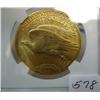 Image 2 : 1926 $20.00 Saint Gaudens Gold Coin NGC MS 63