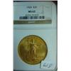Image 1 : 1924 $20.00 St. Gaudens Gold Coin NGC MS 63