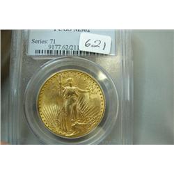 1924 $20.00 Saint Gaudens Gold Coin PCGS MS 62